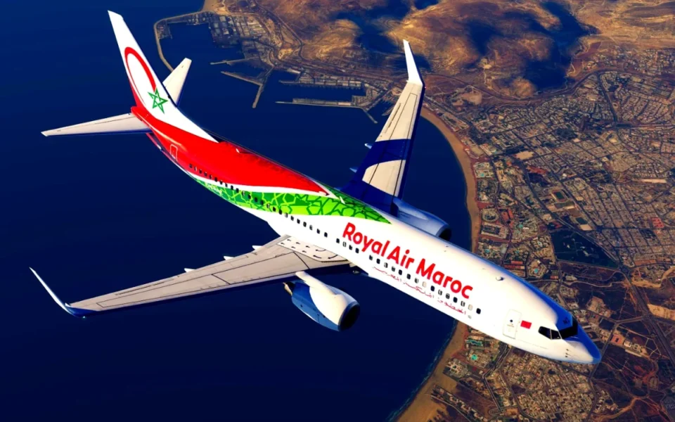 Avion de la flotte Royal Air Maroc vers Los Angeles