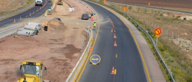 travaux au niveau de l'autoroute Rabat