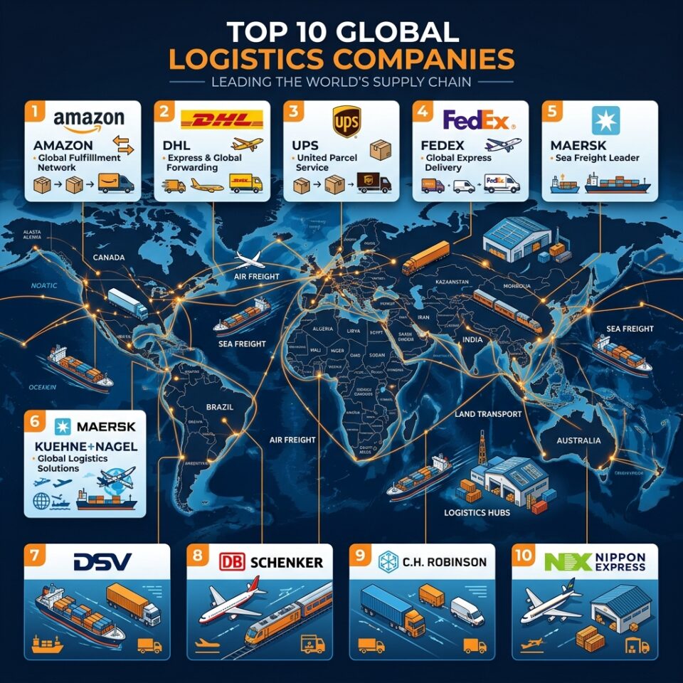 Classement des meilleures entreprises logistiques mondiales 2026